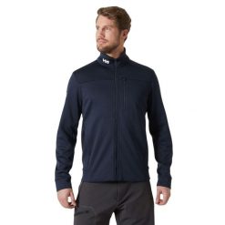 Bluza sportowa męska Helly Hansen Crew Fleece Jacket M. Niebieskie bluzy bez kaptura męskie Helly Hansen, bez wzorów, sportowe, bez kołnierzyka, bez ramiączek. Za 419.00 zł.