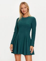 Marciano Guess Sukienka koktajlowa 4BGK22 6302A Zielony Regular Fit. Zielone sukienki damskie Marciano Guess, z aplikacjami, z syntetyku, wizytowe, bez kołnierzyka, bez ramiączek. Za 839.99 zł.