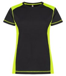 Clique Ambition-T Women koszulka zwiększająca widoczność – Visib Yellow. Żółte t-shirty damskie CLIQUE, l, bez wzorów, z bawełny, bez kołnierzyka. Za 141.75 zł.
