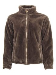 Peak Mountain Kurtka polarowa "Arendel" w kolorze brązowym rozmiar: M. Brązowe kurtki damskie Peak Mountain, m, bez wzorów, z polaru, bez kaptura. Za 231.13 zł.