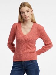 Orsay Sweter w kolorze różowym rozmiar: L. Różowe swetry klasyczne damskie ORSAY, l, z wełny, bez kołnierzyka. Za 66.16 zł.