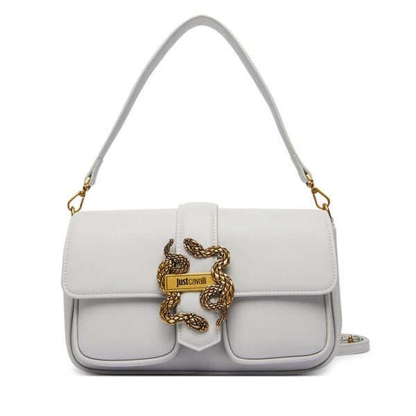 Torebka Just Cavalli. Szare torebki klasyczne damskie Just Cavalli, bez wzorów, bez dodatków. Za 709.99 zł.