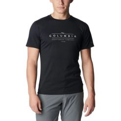 Koszulka sportowa męska Columbia Zero Rules Graphic z krótkim rękawem. Czarne t-shirty sportowe męskie Columbia, m, bez ramiączek, trekkingowe. Za 179.00 zł.
