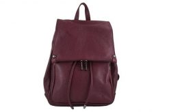 Plecak damski BARBERINI'S bordowy 513-5. Czerwone plecaki damskie Barberinis, bez wzorów, ze skóry, eleganckie. Za 359.99 zł.