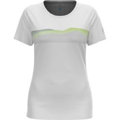 Koszulka z krótkim rękawem damska ODLO F-Dry Ridgeline T-Shirt Crew Neck. Białe bluzki sportowe damskie Odlo, l, bez wzorów, z materiału, bez ramiączek. Za 216.15 zł.