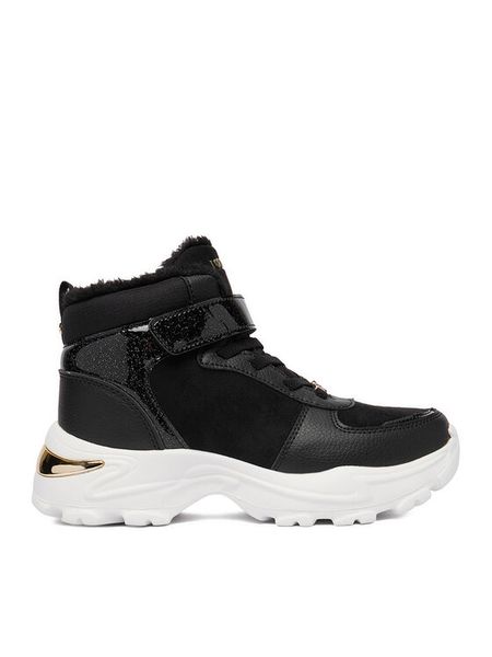 DeeZee Śniegowce CEO-CP70-26123-1 Czarny. Czarne kozaki dziewczęce DeeZee, bez wzorów, z materiału, bez obcasa. Za 149.99 zł.