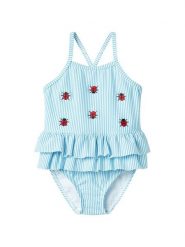 NAME IT Strój kąpielowy Zammer 13239671 Błękitny. Niebieskie stroje kąpielowe dziewczęce Name it, bez wzorów, z syntetyku. Za 79.99 zł.