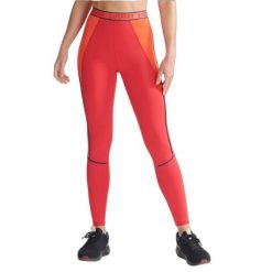 Legginsy sportowe damskie Superdry Train Branded Elastic Tight. Czerwone bielizna termoaktywna damska Superdry., l, bez wzorów, z elastanu. Za 123.00 zł.