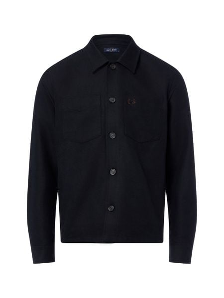 Fred Perry koszula typu overshirt Mężczyźni Regular Fit Bawełna czarny, XXL. Czarne koszule męskie Fred Perry, m, bez wzorów, z bawełny, bez kołnierzyka, bez ramiączek. Za 999.95 zł.