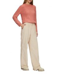 S.Oliver Spodnie sztruksowe - Comfort fit - w kolorze beżowym rozmiar: 44. Brązowe spodnie materiałowe damskie S.Oliver, bez wzorów, ze sztruksu. Za 152.99 zł.