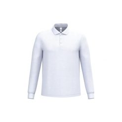 Koszulka polo z długim rękawem iDeal Basic Brand. Białe koszulki męskie z długim rękawem Ideal, l, z bawełny. Za 107.50 zł.