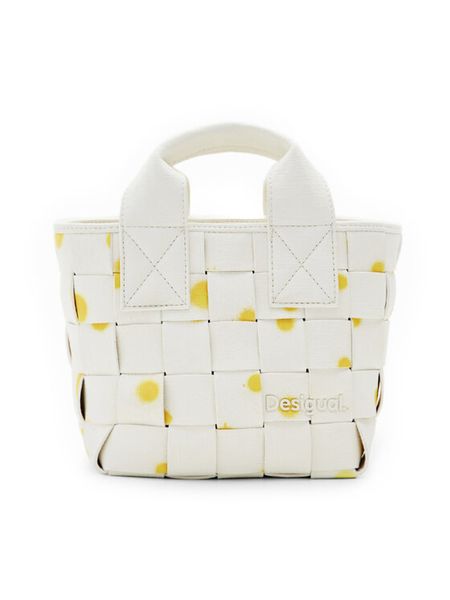 Desigual Torebka 24SAXP82 Biały. Białe torebki klasyczne damskie Desigual, bez wzorów, ze skóry, bez dodatków. Za 189.99 zł.