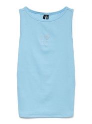 Vero Moda Top w kolorze błękitnym rozmiar: M. Niebieskie topy damskie Vero Moda, m, bez wzorów, z bawełny, bez kołnierzyka. Za 57.20 zł.
