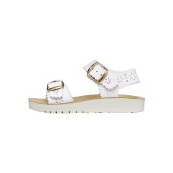 Sandały GEOX J SANDAL COSTAREI Biały. Białe sandały damskie Geox, bez wzorów, z syntetyku, bez obcasa. Za 218.99 zł.