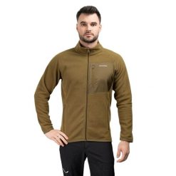 Bluza trekkingowa męska Naturehike Fleece with Pockets CYY2441FS066 l. Zielone bluzy bez kaptura męskie NATUREHIKE, l. Za 298.99 zł.