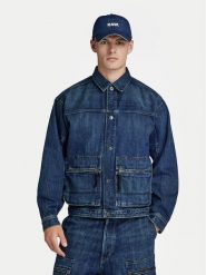 G-Star Raw Kurtka jeansowa Utility D24330-D577-G334 Niebieski Regular Fit. Niebieskie kurtki męskie G-Star Raw, m, bez wzorów, z bawełny, retro, bez kaptura. W wyprzedaży za 389.99 zł.