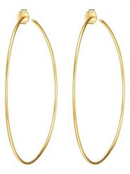 Lulu & Jane Pozłacane kolczyki-kreole rozmiar: onesize. Żółte kolczyki damskie Lulu & Jane, pozłacane. Za 43.99 zł.