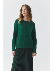 TATUUM Sweter w kolorze ciemnozielonym rozmiar: XS. Zielone swetry klasyczne damskie Tatuum, xs, z wełny, bez kołnierzyka. Za 148.26 zł.