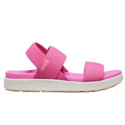 Sandały turystyczne damskie Keen Elle Backstrap. Czerwone sandały damskie Keen, bez wzorów, bez obcasa. W wyprzedaży za 213.00 zł.