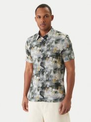 Guess Koszula M6GH65 W1916 Szary Regular Fit. Szare koszule męskie Guess, l, z aplikacjami, z wiskozy, bez kołnierzyka, bez ramiączek. Za 294.99 zł.