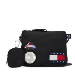 Saszetka Tommy Jeans. Czarne saszetki męskie Tommy Jeans, z jeansu. Za 249.99 zł.