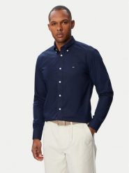 Tommy Hilfiger Koszula MW0MW43429 Granatowy Regular Fit. Niebieskie koszule męskie Tommy Hilfiger, m, bez wzorów, z syntetyku, bez kołnierzyka, bez ramiączek. Za 409.99 zł.