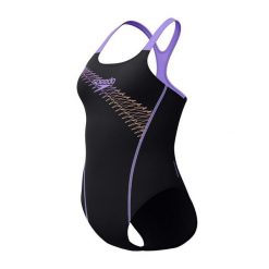 Damski kostium kąpielowy 1-częściowy Speedo Eco Medley Logo Medialist 1P. Brązowe stroje jednoczęściowe damskie Speedo, bez wzorów. Za 171.98 zł.