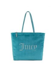 Juicy Couture Torebka BIJXT8692WZC Turkusowy. Niebieskie torebki klasyczne damskie Juicy Couture, bez wzorów, z materiału, bez dodatków. Za 439.99 zł.