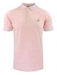 Oryginalna Koszulka Polo - Brave Soul - Pudrowy Róż. Czerwone koszulki polo męskie Brave Soul, l, bez wzorów, z bawełny, bez ramiączek. Za 75.00 zł.