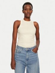 IVY OAK Top Klara IO1100X2350 Beżowy Slim Fit. Brązowe topy damskie Ivy & Oak, xs, bez wzorów, z bawełny, bez kołnierzyka. Za 149.99 zł.