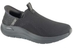Buty sportowe męskie, Slip-ins: Arch Fit 2.0 - Crayn. Czarne buty sportowe na co dzień męskie Skechers, z materiału, bez zapięcia, trekkingowe. Za 399.99 zł.