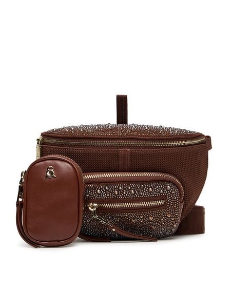 Steve Madden Torebka Bmaxima SM13000640 Brązowy. Brązowe listonoszki damskie Steve Madden, bez wzorów, ze skóry, bez dodatków. Za 319.99 zł.