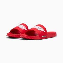 Klapki unisex Puma F1 LEADCAT 2.0 LOGO czerwone 30884602 r 46. Czerwone klapki damskie Puma, bez wzorów, z materiału, bez obcasa. Za 181.34 zł.
