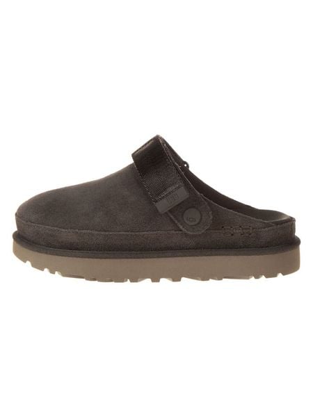 UGG Skórzane kapcie "Goldenstar" w kolorze jasnobrązowym rozmiar: 36. Brązowe kapcie damskie Ugg. Za 461.21 zł.