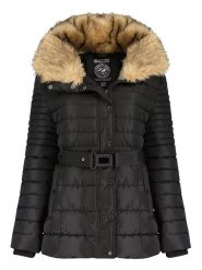 Canadian Peak Kurtka zimowa "Belle" w kolorze czarnym rozmiar: XXL. Czarne kurtki damskie Canadian Peak, na zimę, xxl, bez wzorów, z puchu, bez kaptura. Za 225.05 zł.