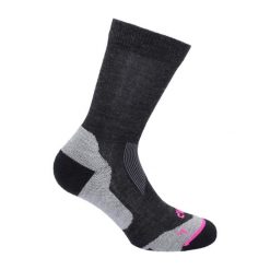 Skarpety merino damskie CMP Trekking Wool Sock. Czarne skarpetki damskie CMP, bez wzorów, z materiału. Za 110.50 zł.