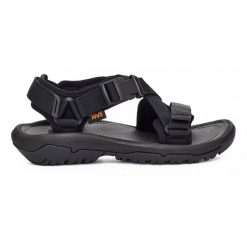 Sandały damskie Teva Hurricane Verge. Czarne obuwie trekkingowe damskie Teva, bez wzorów, bez obcasa. Za 287.99 zł.