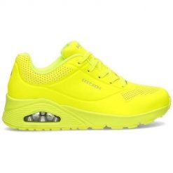Buty do chodzenia damskie Skechers Night Shades. Żółte buty sportowe na co dzień damskie Skechers, bez wzorów, z gumy, trekkingowe. Za 414.00 zł.
