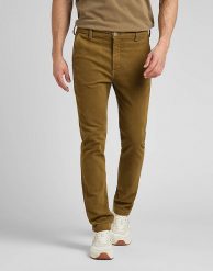 LEE SLIM CHINO MĘSKIE SPODNIE SZTRUKSOWE SZTRUKS TUMBLEWEED L71LAXDH 112321640. Spodnie materiałowe męskie Lee, bez wzorów, z materiału. Za 229.99 zł.