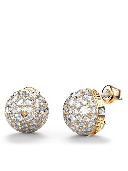 Guess Kolczyki JUBE04 457JW Złoty. Żółte kolczyki damskie Guess, metalowe. Za 189.99 zł.