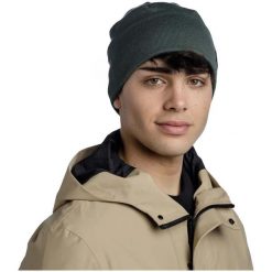 Czapka BUFF KNITTED BEANIE NIELS. Zielone czapki męskie Buff, bez wzorów. Za 119.99 zł.