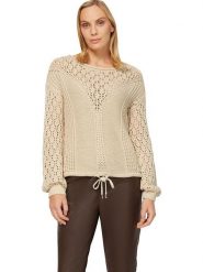 Heine Sweter w kolorze beżowym rozmiar: 42. Brązowe swetry klasyczne damskie Heine, ze splotem, bez kołnierzyka. Za 95.92 zł.