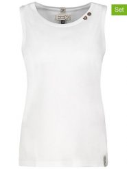 Sublevel Topy (2 szt.) w kolorze białym i czarnym rozmiar: XL. Białe topy damskie Sublevel, xl, bez wzorów, bez kołnierzyka. Za 96.60 zł.