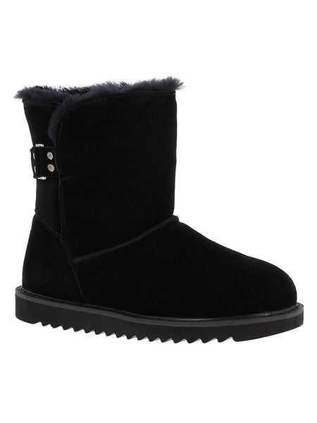 Gooce Skórzane botki zimowe "Colorado" w kolorze czarnym rozmiar: 36. Czarne botki damskie Gooce, na zimę, ze skóry, bez obcasa, bez zapięcia. Za 229.95 zł.