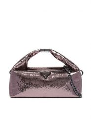 Guess Torebka Jewels Mini HWKM22 48740 Srebrny. Szare torebki klasyczne damskie Guess, z aplikacjami, ze skóry, wizytowe, bez kołnierzyka, bez ramiączek. Za 544.99 zł.