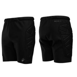 Szorty bramkarskie z ochraniaczami do piłki nożnej Kipsta F500. Czarne szorty damskie KIPSTA, bez wzorów, z elastanu, sportowe. Za 119.99 zł.