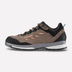 Buty podejściowe damskie Lowa Delago GTX W wodoodporne. Brązowe obuwie trekkingowe damskie Lowa, na jesień. Za 799.99 zł.