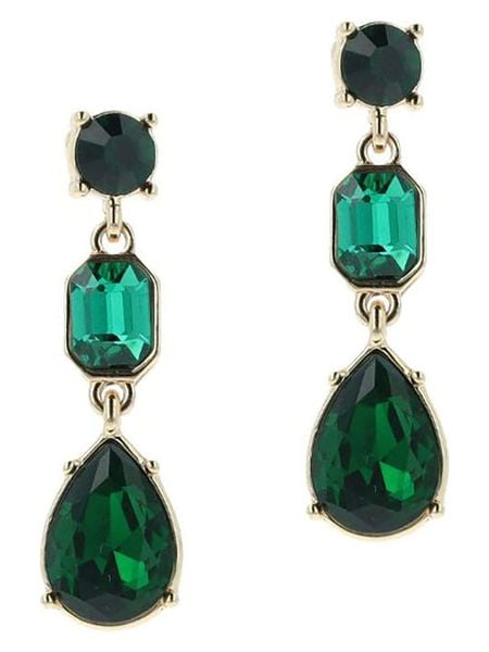 Otazu Pozłacane kolczyki-wkrętki z kryształami rozmiar: onesize. Żółte kolczyki damskie Otazu, z kryształem, pozłacane. Za 234.94 zł.