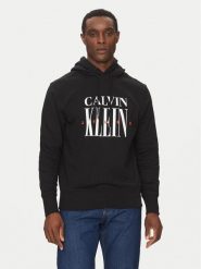 Calvin Klein Jeans Bluza Serif Font Graphic J30J327520 Czarny Regular Fit. Czarne bluzy bez kaptura męskie Calvin Klein Jeans, m, z bawełny. Za 249.99 zł.