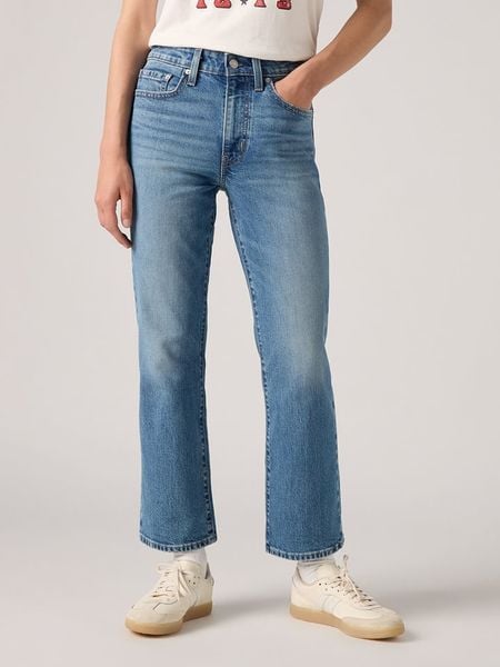 Levi's Dżinsy "725" - Regular fit - w kolorze niebieskim rozmiar: W29/L27. Niebieskie jeansy damskie Levi's, z podwyższonym stanem. Za 209.95 zł.